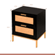 thumbnail image 4 of Pack de 2 Veladores Rattan Dark Dos Cajones, 4 of 4