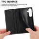 thumbnail image 2 of Funda tipo cartera con bloqueo RFID para Samsung Galaxy S26 Con tapa abatible, portatarjetas, cierre magnético, TPU y soporte Negro, 2 of 6