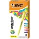 thumbnail image 1 of Iluminador BIC Brite Liner con punta cincelada, 12 unidades, colores surtidos, 1 of 8