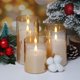 thumbnail image 5 of Velas sin llama Eywamage Gold Glass con mando a distancia, juego de 3, 5 of 7