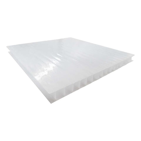 Policarbonato Alveolar 6Mm 2 Caras Uv Opal 2,1X2,9Mts Dvp