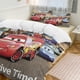 thumbnail image 1 of Cartoon Cars Lightning McQueen King Bedding Set - 3Piece Kids Bedding, 1 of 5