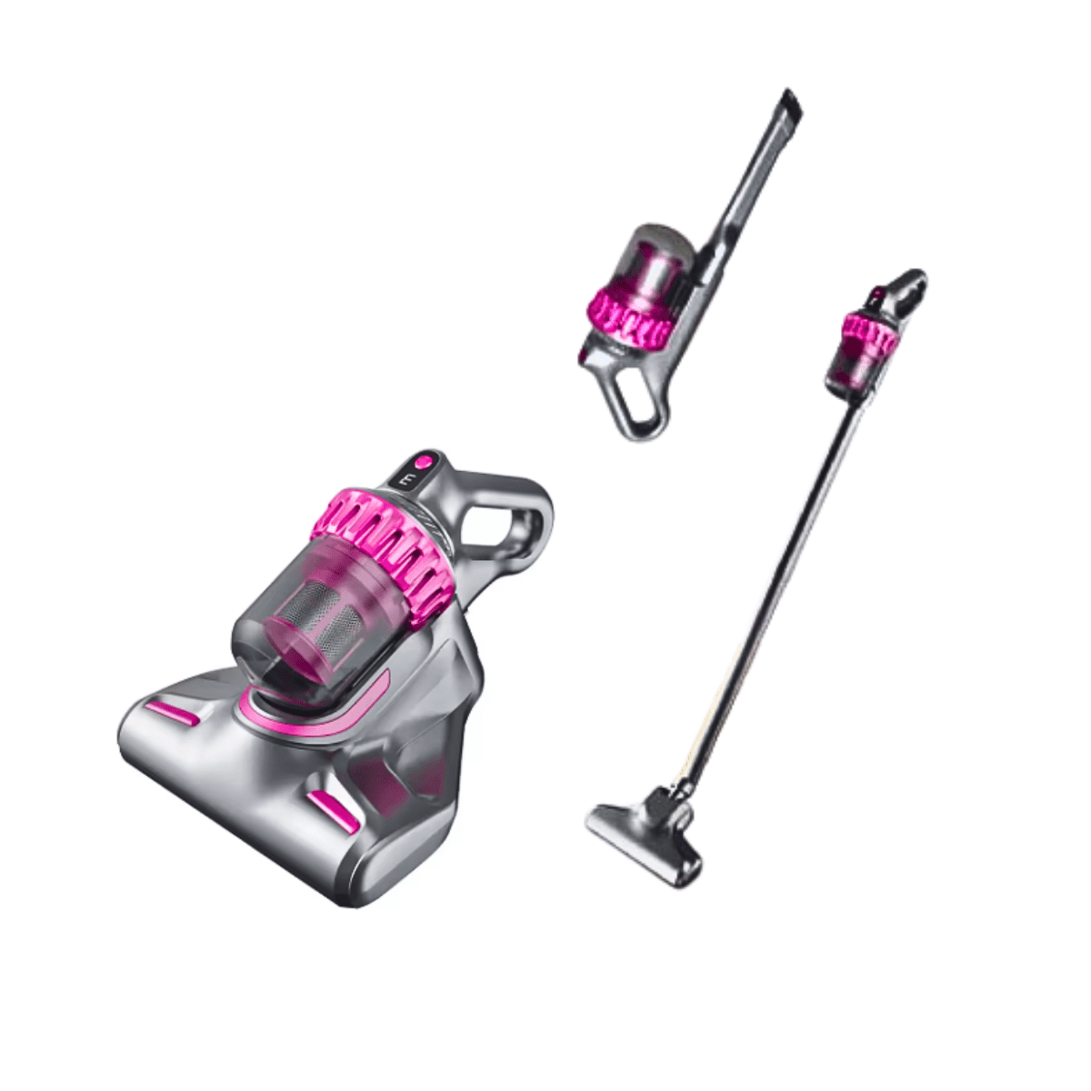 Genérico - Aspiradora Portátil Inalámbrica Anti-ácaros Luz Uv 4 En 1