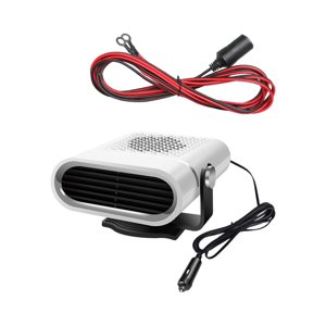 Magideal - Ventilador Del Calentador Del Automóvil /Antivaho /Diseño Humanizado /Desempañador De 2 Modos Desempañador Del Parabrisas , Blanco 24V