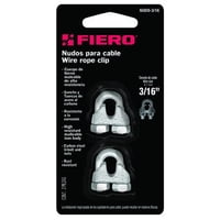 Grapa Para Cable Galvanizada 3/16"" 2Un. - Fiero