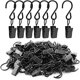 thumbnail image 1 of Set Myst Design De 50 Ganchos De Acero Con Clip Para Cortinas Y Luces 6 Cm Negro, 1 of 3