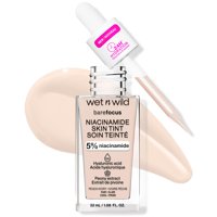 Skin Tint Wet N Wild Bare Focus 5% Niacinamida Melocotón Marfil
