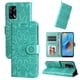 thumbnail image 1 of Funda tipo cartera FOXDOCK para OPPO A74 4G , diseño girasol en relieve, cuero PU, cierre magnético, soporte y tarjetero, 1 of 5