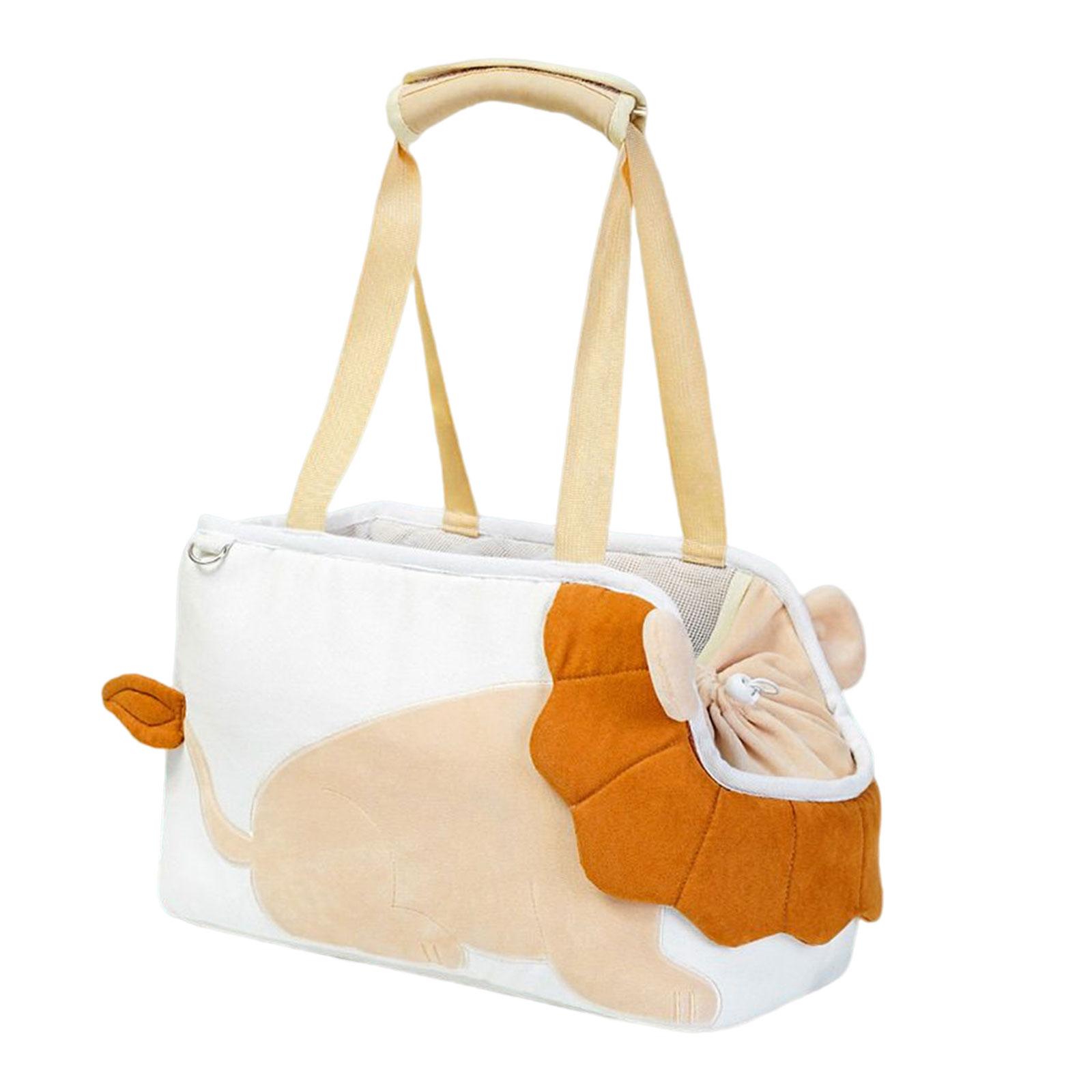 Magideal - Pet Cat Bolsa De Hombro Bolsa Tote De Mano Suministros Para Mascotas Lion Pattern Soft Side Cat Carrier 42X20X25Cm Para Caminata Diaria O Caminata De