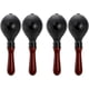 thumbnail image 1 of Juego de 4 maracas de concierto de madera, sonajas de rumba, instrumento de percusión manual, ideal para estimular el ritmo de la salsa, con carcasas de plástico ABS y mangos de madera para fiestas y, 1 of 5