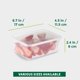 thumbnail image 4 of Set de 50 recipientes de almacenamiento de alimentos Freshware de 750 ml con tapas, 4 of 6