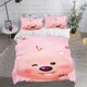 thumbnail image 1 of Loopy 100% Polyester Printed Double Duvet Cover Set Bedding 3-Piece Set 1 Quilt Cover 3D Children'S Bedding Cute Cartoon, 1 of 4