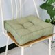 thumbnail image 2 of Xiao Hua Cojín de Silla de Algodón y Lino Verde -1 Pieza, Cojín de Asiento Cuadrado Sólido de 15.75 X 15.75 X 3.54 Pulgadas, Cojín de Silla de Oficina con Relleno de Algodón, Decoración Minimalista, 2 of 4