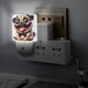 thumbnail image 5 of Pug Luz nocturna LED con sensor de anochecer a amanecer para dormitorio, baño, pasillo, escaleras - Lámpara LED nocturna de enchufe, 0.5W - 1 pieza, 5 of 6