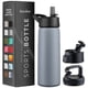 thumbnail image 1 of Botella de Agua FineDine 710 ml Gris Lava con Pajilla, 1 of 9