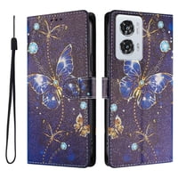 Foxdock Funda Tipo Cartera Para Motorola Edge 50 Fusion Con Soporte Y Correa – Diseño De Patrones Lindos