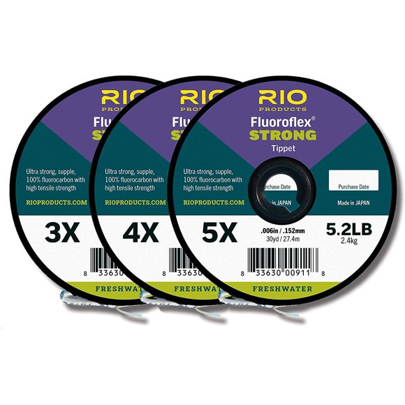 Tippet de Pesca con Mosca RIO PRODUCTS 3X-5X (Pack de 3)