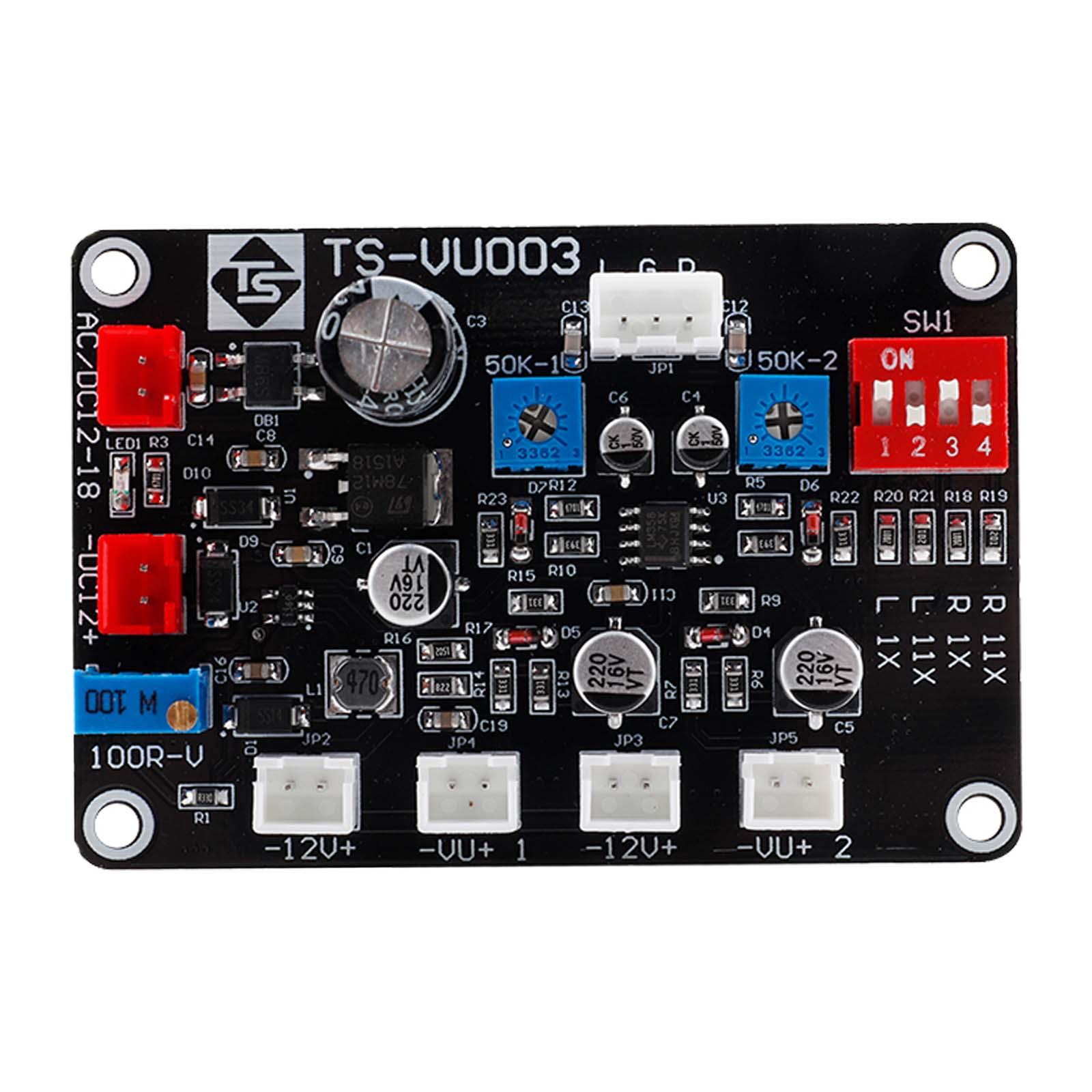 Magideal - Placa De Controlador, Medidor De Potencia De Frecuencia De Audio, Potencia Del Amplificador, Preamplificador Ajustable, Indicador De Nivel De Audio De
