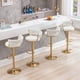 thumbnail image 3 of Juego de 2 taburetes de bar VECELO con altura de mostrador ajustable, color blanco, 3 of 3