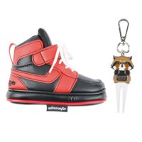 Ioensy - Funda Para Palos De Golf, Envoltura Universal De Cuero Pu, Forro Interior De Felpa, Herramienta Divot De Golf, Negro Y Rojo