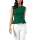 thumbnail image 1 of INSPIRE CHIC Chaleco Peplum para Mujer Elegante sin Mangas Cuello Redondo Dobladillo Acampanado Blusas de Oficina M Verde Oscuro, 1 of 6