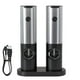 thumbnail image 2 of Set de 2 Molinillos USB-C eléctricos de acero inoxidable para Sal, Pimienta y especia s con base rec negro, 2 of 15