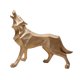 thumbnail image 4 of Estatuas De Lobo Escultura Colectiva Hogar Moderno Estatuilla Adorno Regalo Dorado, 4 of 5