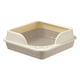 thumbnail image 4 of Caja de Arena para Gatos Bandeja Sanitaria Abierta Recipiente de Arena Portátil Bandeja Antisalpicaduras Material Duradero Fácil de Limpiar Adecuada para Uso en Interiores Mascotas Gris, 4 of 5