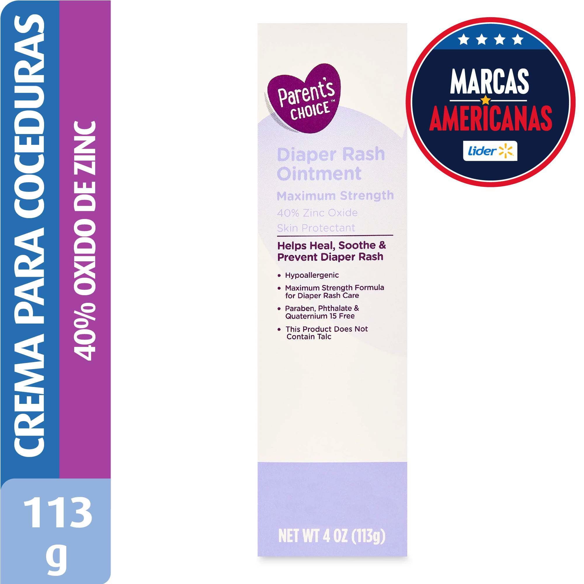 Pomada Para Coceduras Con 40% Oxido De Zinc 113 g Parent's Choice