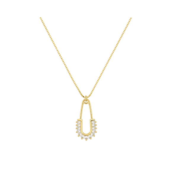 Collar Crystal Hook con Baño de Oro 18K.