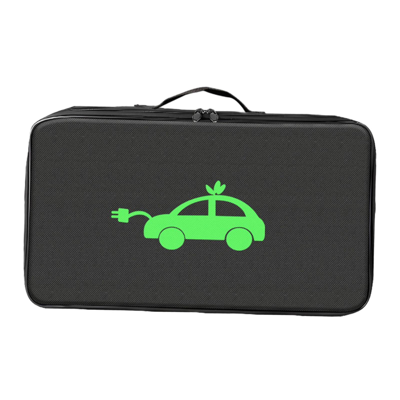 Magideal - Bolsa De Almacenamiento De Cables Ev Resistente Al Agua, Estuche Para Cables, Organizador De Cables Ev Ligero Resistente Al Desgaste Para Vehículos El Forma Rectangular