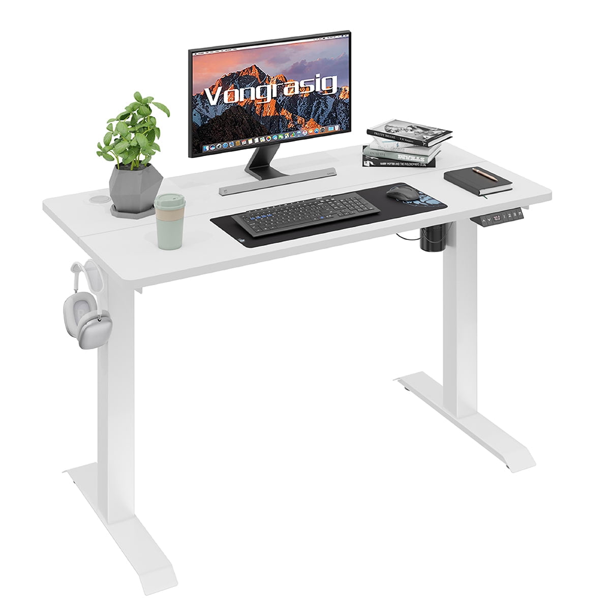 Globex - Escritorio Eléctrico Regulable En Altura 120x60x1,8cm