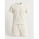 thumbnail image 3 of Conjunto Hombre Polera Short Texturado Casual Verano Blanco, 3 of 4