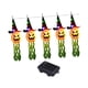 thumbnail image 1 of 5 Piezas De Luces De Calabaza De Halloween De 10 Pies Para Adorno De árbol De Porche, 1 of 5