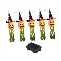 Ioensy - 5 Piezas De Luces De Calabaza De Halloween De 10 Pies Para Adorno De Árbol De Porche