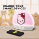 thumbnail image 4 of Reloj despertador Hello Kitty LED multicolor con carga USB, 4 of 6