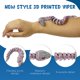 thumbnail image 3 of Figura de serpiente de juguete gigante, serpiente impresa en 3D de 106 cm con dientes brillantes, 3 of 7