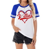 Camiseta Talovee Baseball Para Mujer Game Day, Azul, Talla M