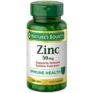 Suplemento Nature'S Bounty Zinc En Cápsulas De 50 Mg, 100 Unidades X 2