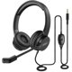 thumbnail image 4 of Auriculares EKSA con micrófono para PC portátil con cable USB, 4 of 9