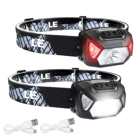 Faro LED recargable LED, 6 modos, resistente al agua