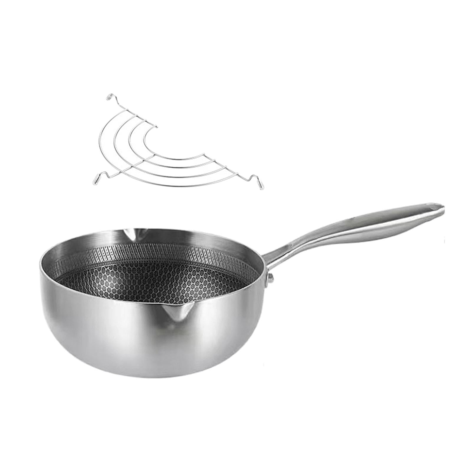 Magideal - Sartén Tempura Japonesa, Olla Para Freidora Profunda Con Rejilla Para Escurrir Aceite, Sartenes Multiusos Multiusos, Antiadherente Para Guiso De Patat