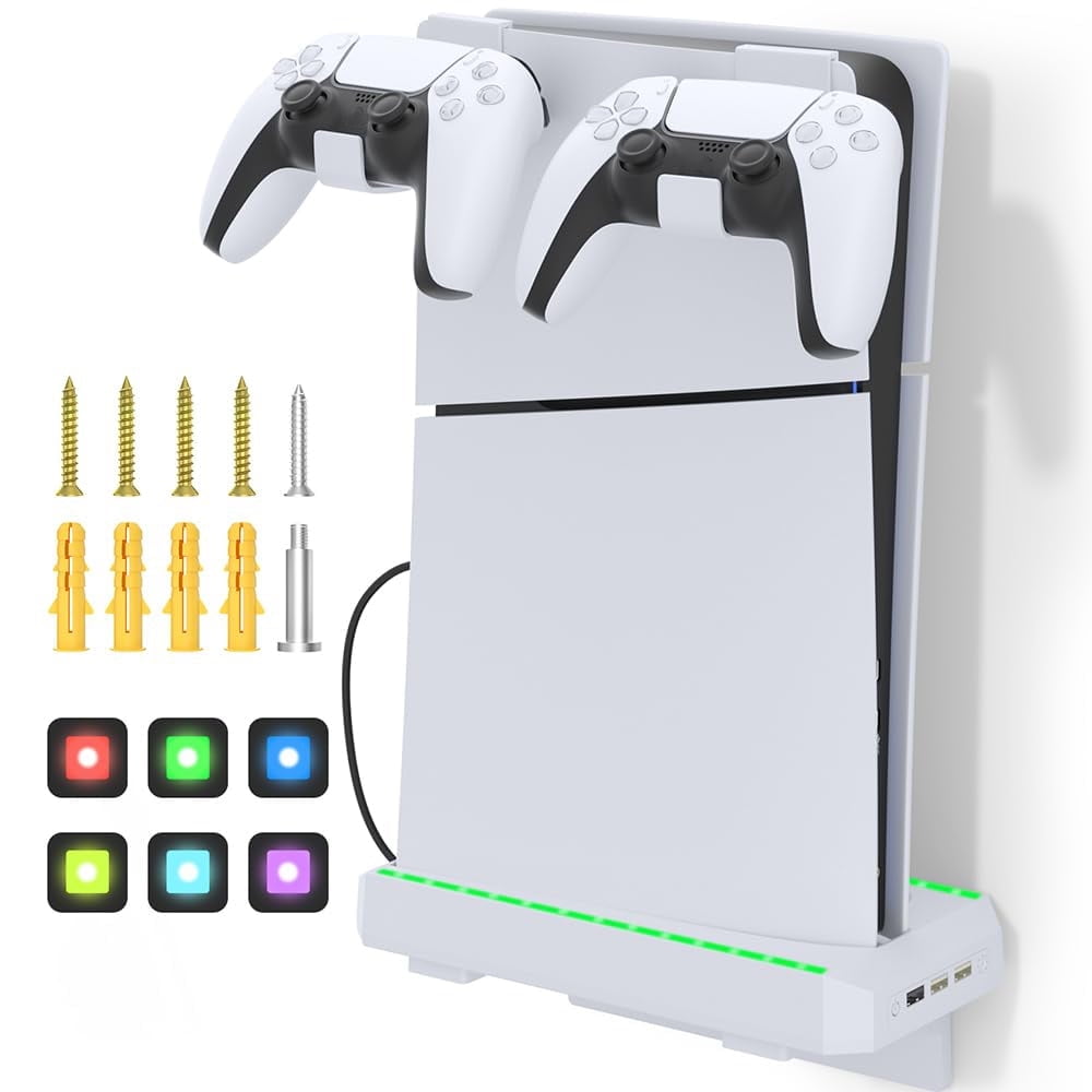 Soporte Vertical Aaronmei Ps5 Slim Blanco