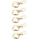 thumbnail image 1 of Tiradores de Cierre Xinjincang 5 Piezas en Forma de Corazón Metal Dorado, 1 of 9
