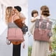 thumbnail image 5 of Bolso Maternal 2 en 1 Mochila y Bandolera Color Rosa – Práctico, Elegante y Gran Capacidad., 5 of 6