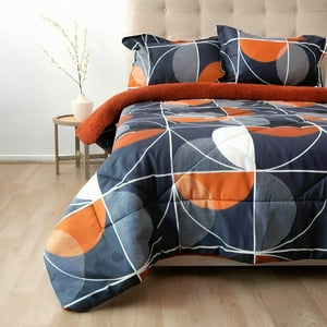 Plumón Estampado Deluxe Sherpa 2 Plazas / Geométrico – Doral 220 X 240 Cm.
