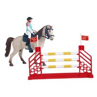 Bothyi - Juego De 3 Juguetes Ecuestres Con Jinete Y Valla Para Bebés, Niños, Niñas