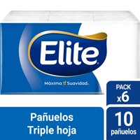 Elite - Pañuelos Aloe Vera Triple Hoja 6 Paq 10 Un
