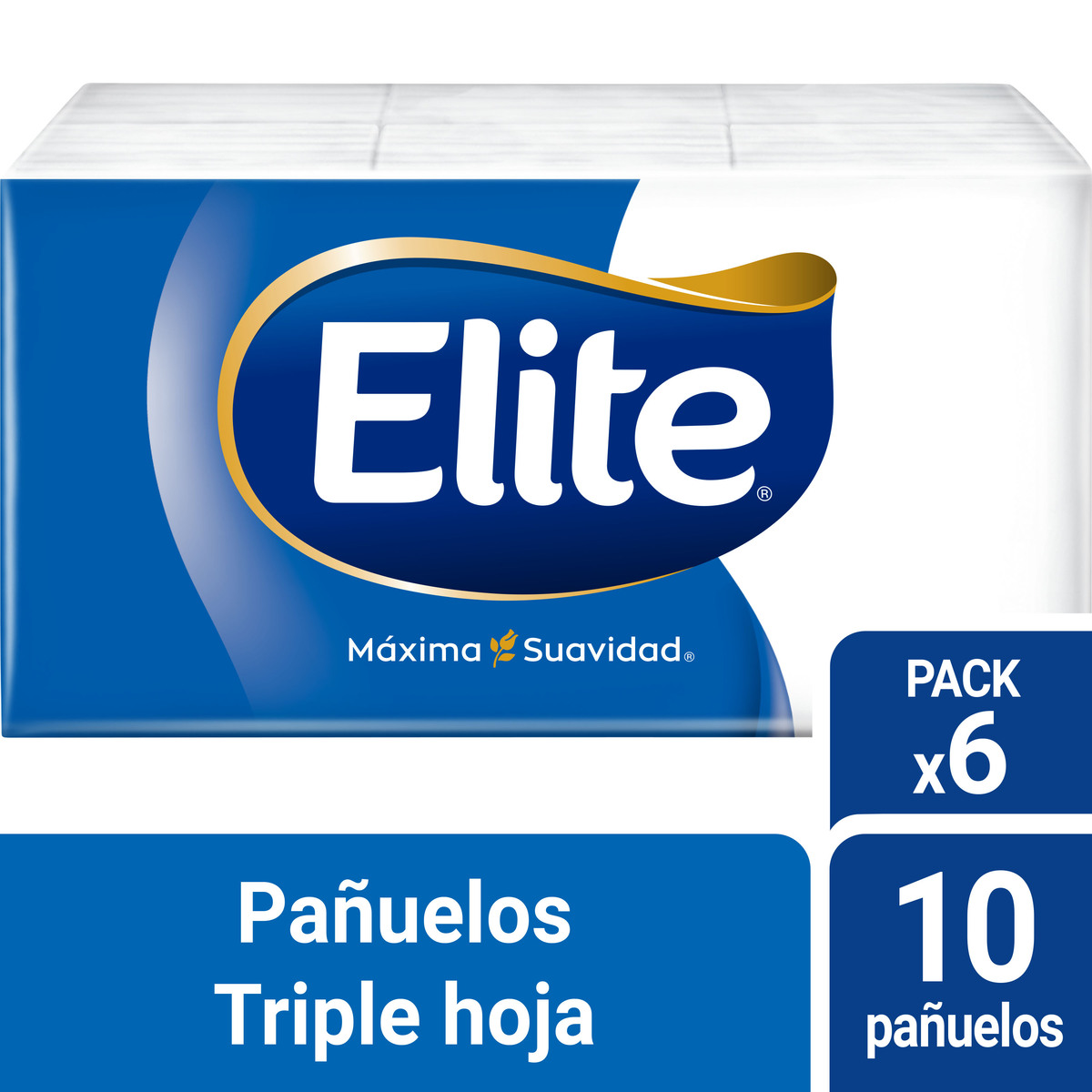 Elite - Pañuelos Aloe Vera Triple Hoja 6 Paq 10 Un