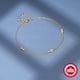 thumbnail image 3 of Pulsera HESHPAWS S925 Sterling Silver Cross Ajustable Plata, 3 of 3
